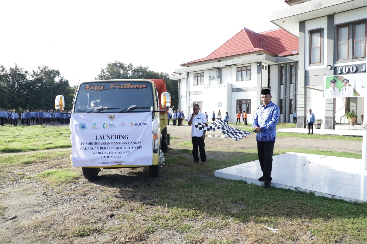 Bupati Nagekeo Launching Pendistribusian Beras Cadangan Pangan Pemerintah