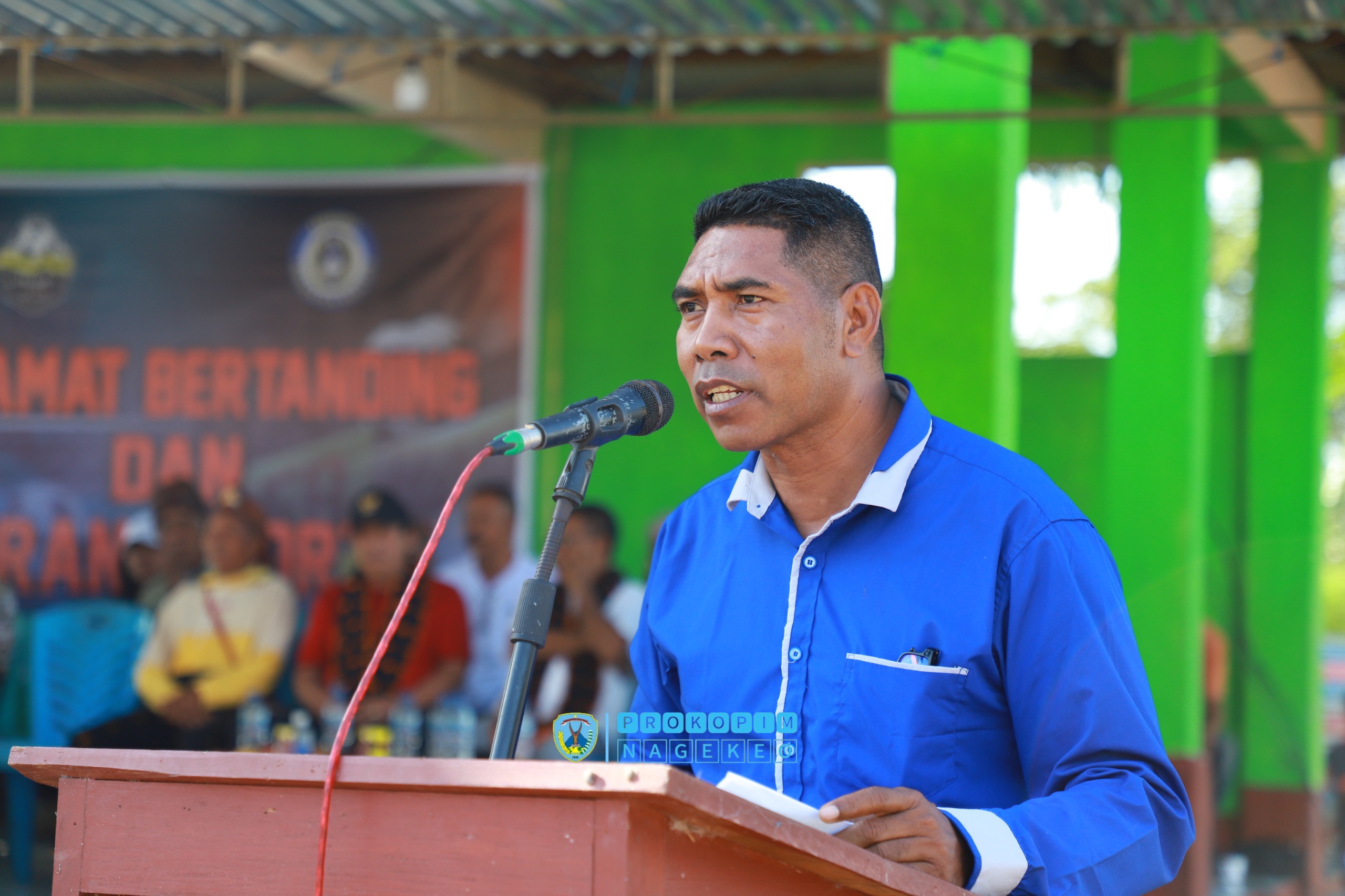 Bupati Nagekeo Membuka Dengan Resmi Turnamen Sepak Bola Lape Cup II (3)