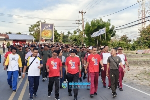 Bupati dan Wakil Bupati Nagekeo Ikut Jalan Sehat Bersama Bank NTT Cabang Mbay