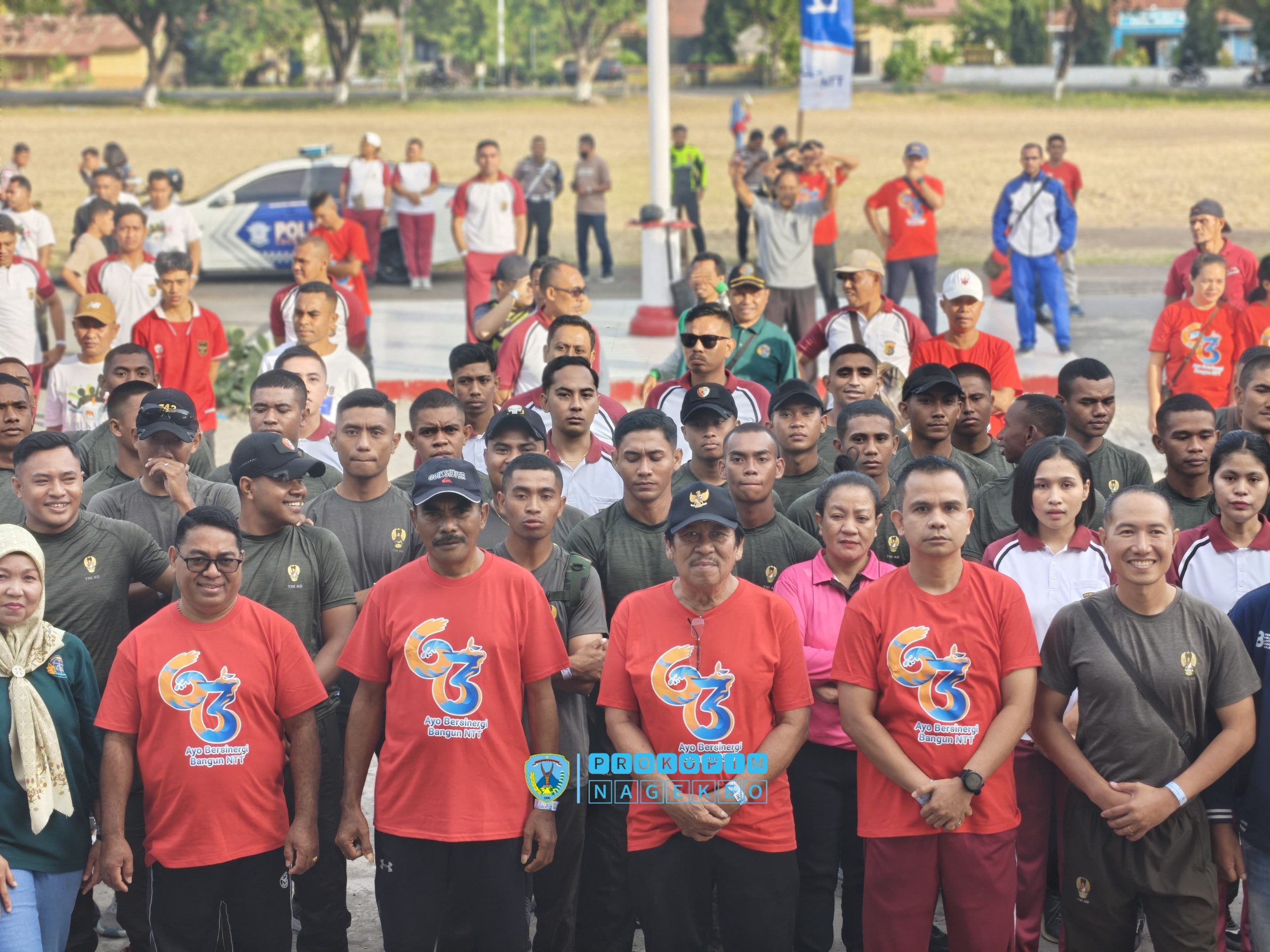 Bupati dan Wakil Bupati Nagekeo Ikut Jalan Sehat Bersama Bank NTT Cabang Mbay (4)