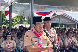 Bupati Nagekeo Pimpin Apel Hari Pramuka ke-64 Tahun 2025