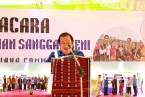 Bupati Nagekeo Meresmikan Sanggar Seni dan Tenun Ikat Rowet Savana Community (RSC) SMPN 6 Aesesa