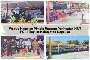 Wabup Nagekeo Pimpin Upacara Peringatan HUT PGRI Tingkat Kabupaten Nagekeo