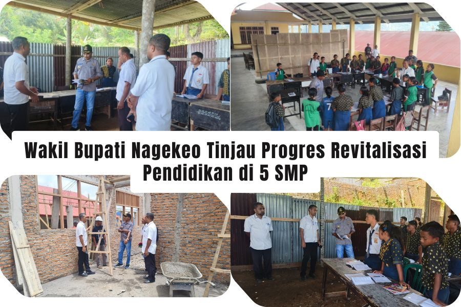 Wakil Bupati Nagekeo Tinjau Progres Revitalisasi Pendidikan di 5 SMP